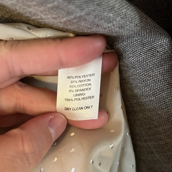 White House Black Market 3/4 Sleeve Ruffle Blazer 12 - Picture 15 of 16